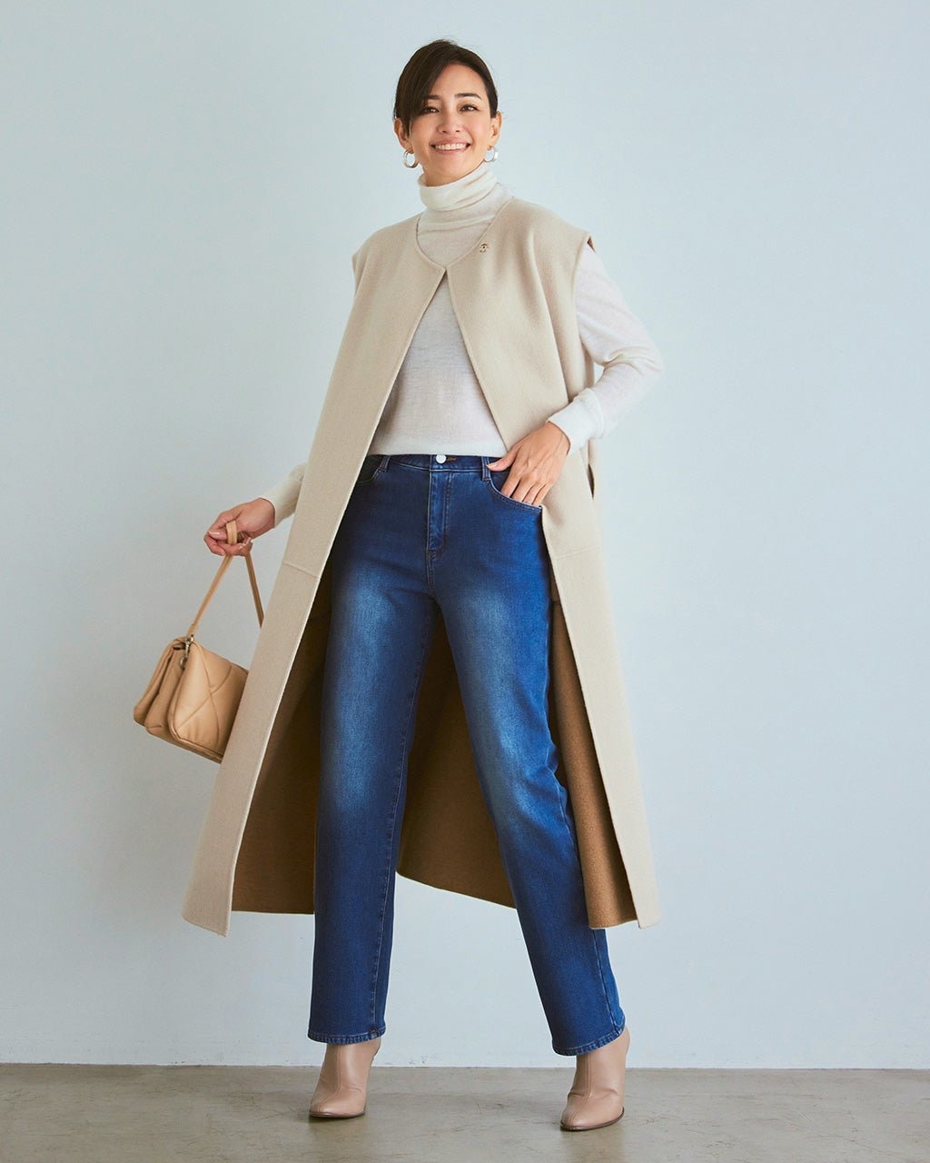 【ドゥクラッセ/DoCLASSE】の裏ベロア・ニットデニム/ストレート72cm 人気、トレンドファッション・服の通販 founy(ファニー) 　ファッション　Fashion　レディースファッション　Fashion for Women　パンツ　Pants & Trousers　カットソー　Cut and Sewn Top　ストレッチ　Stretch, Stretchy Fabric　ストレート　Straight, Straight Cut　スリム　Slim, Slim Fit　デニム　Denim, Jeans Material　ベロア　Velour, Soft Velvet　モコモコ　Fuzzy, Fluffy　リアル　Real, Realistic　 other-1|ID: prp329100004848186 ipo3291000000035432532