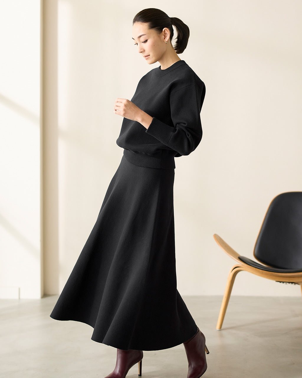 【ドゥクラッセ/DoCLASSE】のコットン混ニット・スカートセットアップ 人気、トレンドファッション・服の通販 founy(ファニー) 　ファッション　Fashion　レディースファッション　Fashion for Women　セットアップ　Matching Sets　スカート・ミニ/ミディ/マキシ　Skirts / Mini, Midi & Maxi Skirts　おすすめ　Recommended / Our Picks　シンプル　Simple, Minimal　スウェット / スエット　Sweatshirt, Sweatwear　セットアップ　Set-Up, Coordinated Outfit　バランス　Balance, Style Balance　フレア　Flare, Flared　ボトム　Bottoms, Lower Wear　 other-1|ID: prp329100004848190 ipo3291000000035432562