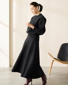 【ドゥクラッセ/DoCLASSE】のコットン混ニット・スカートセットアップ ブラック|ID: prp329100004848190 ipo3291000000035432565