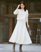 【ドゥクラッセ/DoCLASSE】のコットン混ニット・スカートセットアップ エクルー|ID: prp329100004848190 ipo3291000000035432566