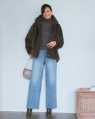 【ドゥクラッセ/DoCLASSE】の裏ベロア・ニットデニム/セミワイド 70cm ライトインディゴ|ID: prp329100004848191 ipo3291000000035933349