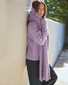 【ドゥクラッセ/DoCLASSE】のイタリア糸・アルパカ混ビッグストール ライラック|ID: prp329100004848192 ipo3291000000035432593