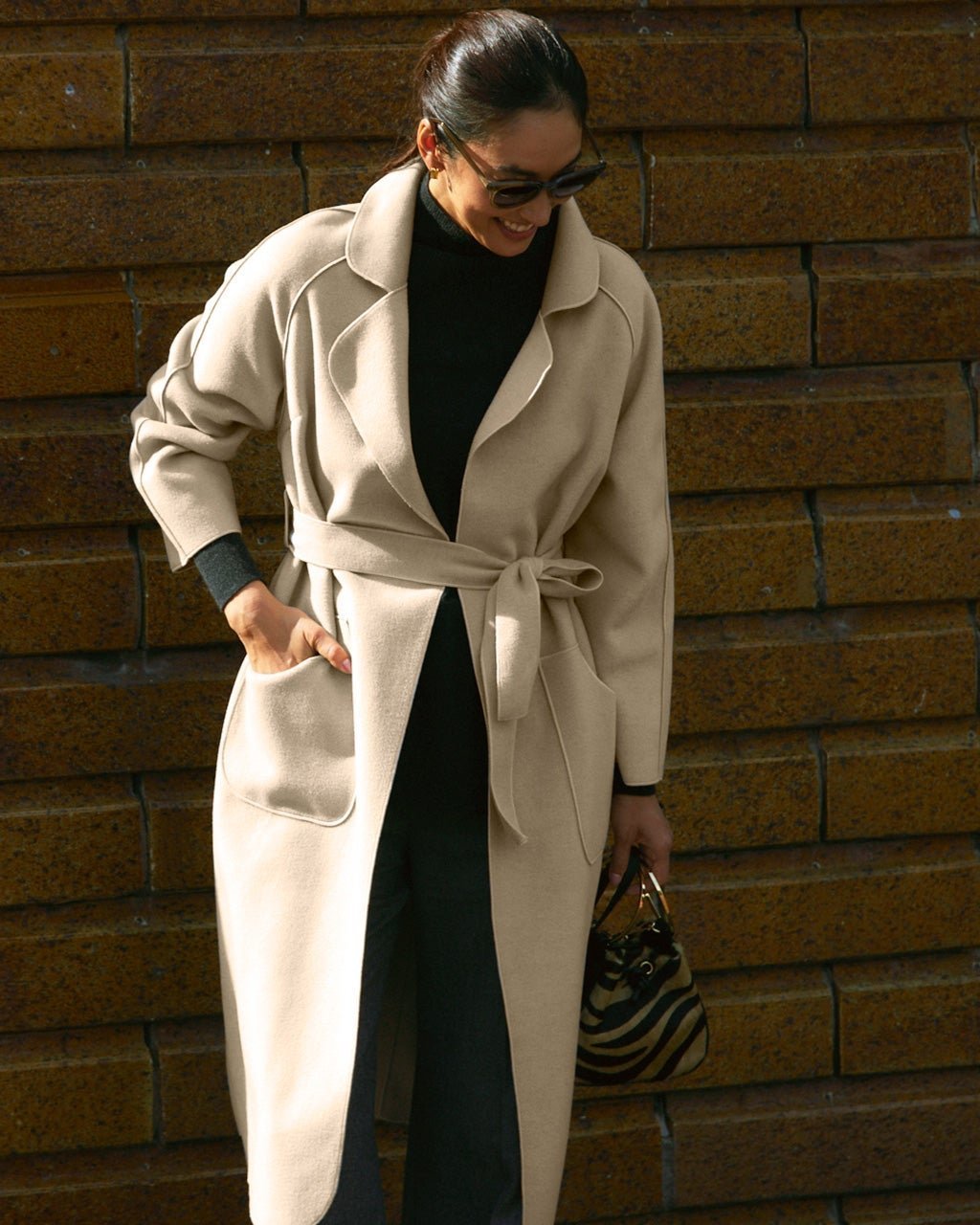 【ドゥクラッセ/DoCLASSE】のウールライク・立体ステッチチェスターコート インテリア・キッズ・メンズ・レディースファッション・服の通販 founy(ファニー) 　ファッション　Fashion　レディースファッション　Fashion for Women　アウター　Coat / Outerwear Collection　コート・ロングコート・ピーコート　Long Coats, Peacoats & More　チェスターコート・ロング丈アウター　Chester Coats / Chesterfield Long Coats　ダウン　Down, Puffer　チェスターコート　Chester Coat, Long Coat　マニッシュ　Mannish, Boyish　ストーン|ID: prp329100004848199 ipo3291000000035432636