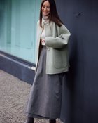 【ドゥクラッセ/DoCLASSE】のカシミヤ混ウールリバー・2WAYノーカラー 人気、トレンドファッション・服の通販 founy(ファニー) ファッション Fashion レディースファッション Fashion for Women アウター Coat / Outerwear Collection コート・ロングコート・ピーコート Long Coats, Peacoats & More ショート Short, Short Length ジャケット Jacket, Outerwear ダブル Double, Double-Breasted なめらか Smooth, Silky Texture パッチ Patch, Appliqué フェイス Face, Facial Design フォルム Silhouette, Form ポケット Pocket, Pocket Detail リバーシブル Reversible, Two-Sided おすすめ Recommended / Our Picks thumbnail ライトグレー×イエロー|ID: prp329100004848200 ipo3291000000035432646