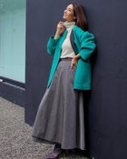 【ドゥクラッセ/DoCLASSE】のカシミヤ混ウールリバー・2WAYノーカラー 人気、トレンドファッション・服の通販 founy(ファニー) ファッション Fashion レディースファッション Fashion for Women アウター Coat / Outerwear Collection コート・ロングコート・ピーコート Long Coats, Peacoats & More ショート Short, Short Length ジャケット Jacket, Outerwear ダブル Double, Double-Breasted なめらか Smooth, Silky Texture パッチ Patch, Appliqué フェイス Face, Facial Design フォルム Silhouette, Form ポケット Pocket, Pocket Detail リバーシブル Reversible, Two-Sided おすすめ Recommended / Our Picks thumbnail グリーン・パターン|ID: prp329100004848200 ipo3291000000035432653