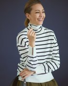 【ドゥクラッセ/DoCLASSE】のビーズデザインカフス・タートルニット 人気、トレンドファッション・服の通販 founy(ファニー) ファッション Fashion レディースファッション Fashion for Women トップス・カットソー Cut & Sew Tops ニット Knit Tops & Sweaters セーター Sweater, Knitwear タートルネック Turtleneck, High Neck thumbnail ネイビー&times;ホワイト|ID: prp329100004848203 ipo3291000000035432691