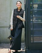 【ドゥクラッセ/DoCLASSE】のAIRダウン・スタンドネックベスト 人気、トレンドファッション・服の通販 founy(ファニー) ファッション Fashion レディースファッション Fashion for Women アウター Coat / Outerwear Collection トップス・カットソー Cut & Sew Tops ベスト&ジレ / 重ね着スタイル Vests & Gilets スタイリッシュ Stylish, Fashionable スタンド Stand Collar, Upright Stand ダウン Down, Puffer ドローコード Drawcord, Drawstring Cord バランス Balance, Style Balance ベスト Vest, Waistcoat 人気 Popular, Best Seller thumbnail ブラック|ID: prp329100004854932 ipo3291000000035735526