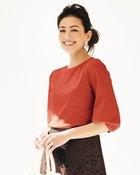 【ドゥクラッセ/DoCLASSE】のクルーネック/パフ7分袖・ドゥクラッセTシャツ コニャック|ID: prp329100004855706 ipo3291000000035794416