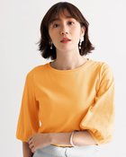 【ドゥクラッセ/DoCLASSE】のクルーネック/パフ7分袖・ドゥクラッセTシャツ ライトオレンジ|ID: prp329100004855706 ipo3291000000035794426