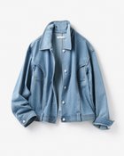 【ドゥクラッセ/DoCLASSE】のニットdeデニム・デザインジャケット ライトインディゴ|ID: prp329100004855709 ipo3291000000035794469