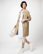 【ドゥクラッセ/DoCLASSE】の二重織リバーシブル・ステンカラーコート ベージュ&times;ブルー|ID: prp329100004855810 ipo3291000000035798151