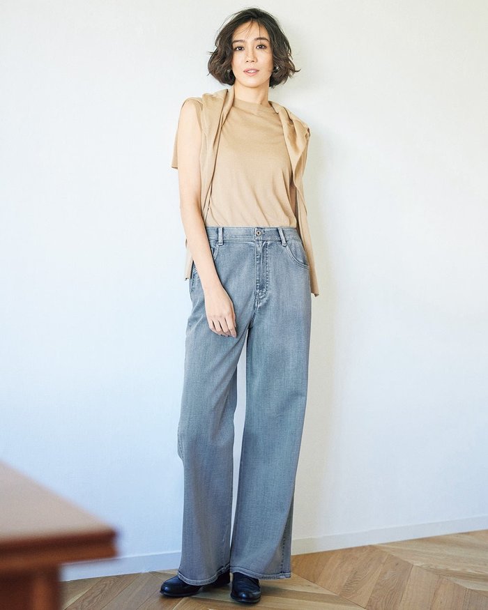 【ドゥクラッセ/DoCLASSE】のエアーストレッチデニム・セミワイド インテリア・キッズ・メンズ・レディースファッション・服の通販 founy(ファニー) https://founy.com/ ファッション Fashion レディースファッション Fashion for Women パンツ Pants & Trousers |ID: prp329100004856958 ipo3291000000035832996