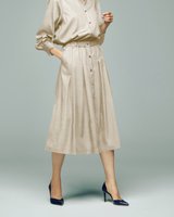 【ドゥクラッセ/DoCLASSE】のとろみデニム・ボタンデザインフレアスカート 人気、トレンドファッション・服の通販 founy(ファニー) ファッション Fashion レディースファッション Fashion for Women スカート Skirts Aライン・フレアスカート A-Line & Flared Skirts とろみ Fluid, Flowy Fabric ウエスタン Western Style エレガント 上品 Elegant デニム Denim, Jeans Material フレア Flare, Flared |ID:prp329100004856961