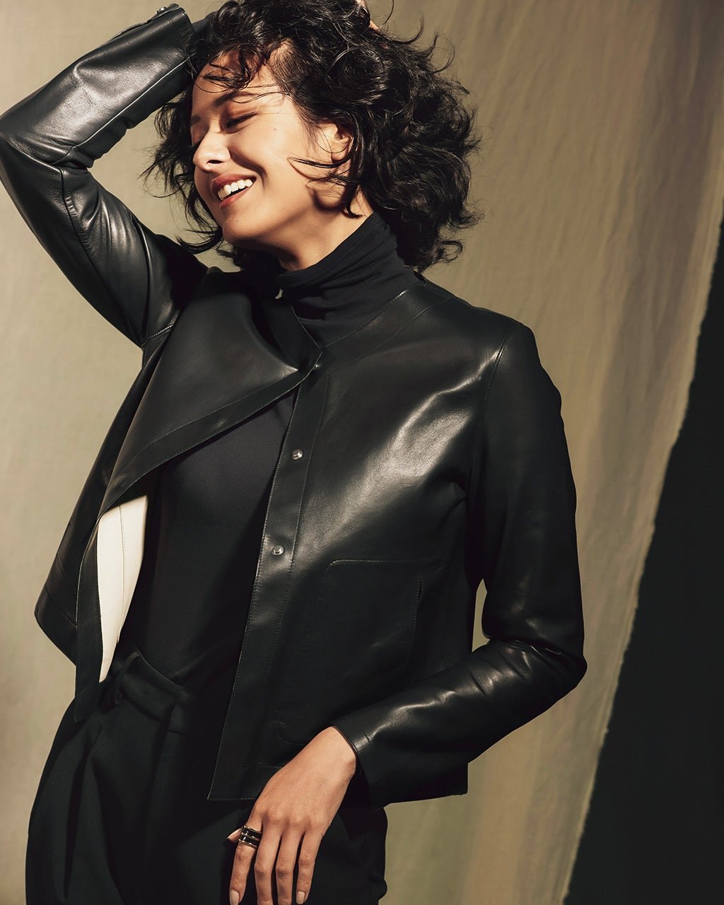 【ドゥクラッセ/DoCLASSE】のラムナッパレザー・ノーカラージャケット 人気、トレンドファッション・服の通販 founy(ファニー) 　ファッション　Fashion　レディースファッション　Fashion for Women　アウター　Coat / Outerwear Collection　レディースジャケット・軽アウター　Jackets　ノーカラージャケット / シンプル上品コーデ　Collarless Jackets　ジャケット　Jacket, Outerwear　 other-1|ID: prp329100004856964 ipo3291000000035833062