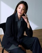 【ドゥクラッセ/DoCLASSE】のバルキーリネンタッチ・コンパクトジャケット ダークネイビー|ID: prp329100004856965 ipo3291000000035833083