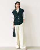 【ドゥクラッセ/DoCLASSE】のメタルボタン・ニットベスト ブラック|ID: prp329100004856973 ipo3291000000035833185