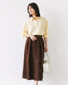 【ドゥクラッセ/DoCLASSE】のシアーライト・2WAYオーバーシャツ ペールイエロー|ID: prp329100004856975 ipo3291000000035833202