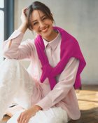 【ドゥクラッセ/DoCLASSE】のシアーライト・2WAYオーバーシャツ ピンク|ID: prp329100004856975 ipo3291000000035833205