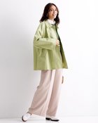 【ドゥクラッセ/DoCLASSE】のコットンブレンド・ステンカラーコート ライトグリーン|ID: prp329100004856978 ipo3291000000035833260
