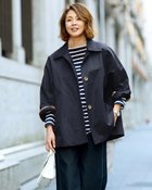 【ドゥクラッセ/DoCLASSE】のコットンブレンド・ステンカラーコート ネイビー|ID: prp329100004856978 ipo3291000000035833264