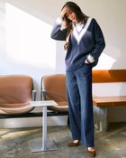 【ドゥクラッセ/DoCLASSE】のフォルムデニム・ストレート/72cm 人気、トレンドファッション・服の通販 founy(ファニー) ファッション Fashion レディースファッション Fashion for Women パンツ Pants & Trousers 新作・新入荷 New Arrivals / New In ストレッチ Stretch, Stretchy Fabric ストレート Straight, Straight Cut デニム Denim, Jeans Material フォルム Silhouette, Form ヴィンテージ Vintage Style thumbnail インディゴ|ID: prp329100004856987 ipo3291000000035833353