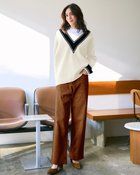 【ドゥクラッセ/DoCLASSE】のフォルムデニム・ストレート/72cm 人気、トレンドファッション・服の通販 founy(ファニー) ファッション Fashion レディースファッション Fashion for Women パンツ Pants & Trousers 新作・新入荷 New Arrivals / New In ストレッチ Stretch, Stretchy Fabric ストレート Straight, Straight Cut デニム Denim, Jeans Material フォルム Silhouette, Form ヴィンテージ Vintage Style thumbnail ブラウン|ID: prp329100004856987 ipo3291000000035833358