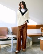 【ドゥクラッセ/DoCLASSE】のフォルムデニム・ストレート/68cm 人気、トレンドファッション・服の通販 founy(ファニー) ファッション Fashion レディースファッション Fashion for Women パンツ Pants & Trousers 新作・新入荷 New Arrivals / New In ストレッチ Stretch, Stretchy Fabric ストレート Straight, Straight Cut デニム Denim, Jeans Material フォルム Silhouette, Form ヴィンテージ Vintage Style thumbnail ブラウン|ID: prp329100004856994 ipo3291000000035833432