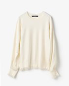 【ドゥクラッセ/DoCLASSE】のシアーフリル・クルーネックニット 人気、トレンドファッション・服の通販 founy(ファニー) ファッション Fashion レディースファッション Fashion for Women ワンピース Dresses 新作・新入荷 New Arrivals / New In おすすめ Recommended / Our Picks なめらか Smooth, Silky Texture シンプル Simple, Minimal セットアップ Set-Up, Coordinated Outfit トレンド Trend, Trending Now フォルム Silhouette, Form thumbnail オフホワイト|ID: prp329100004856997 ipo3291000000035833466