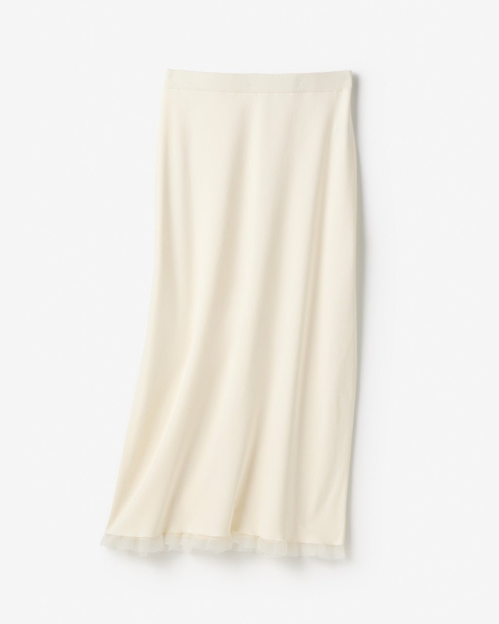 【ドゥクラッセ/DoCLASSE】のシアーフリル・ニットスカート インテリア・キッズ・メンズ・レディースファッション・服の通販 founy(ファニー) 　ファッション　Fashion　レディースファッション　Fashion for Women　セットアップ　Matching Sets　スカート・ミニ/ミディ/マキシ　Skirts / Mini, Midi & Maxi Skirts　新作・新入荷　New Arrivals / New In　おすすめ　Recommended / Our Picks　なめらか　Smooth, Silky Texture　シンプル　Simple, Minimal　ストレート　Straight, Straight Cut　セットアップ　Set-Up, Coordinated Outfit　トレンド　Trend, Trending Now　オフホワイト|ID: prp329100004856998 ipo3291000000035833482