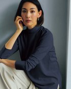 【ドゥクラッセ/DoCLASSE】のプチハイネック/8分袖・ドゥクラッセTシャツ ミッドナイトブルー|ID: prp329100004858265 ipo3291000000035894968