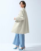 【ドゥクラッセ/DoCLASSE】のエアーフォルム・裏配色ノーカラーコート ストーン|ID: prp329100004858272 ipo3291000000035895064