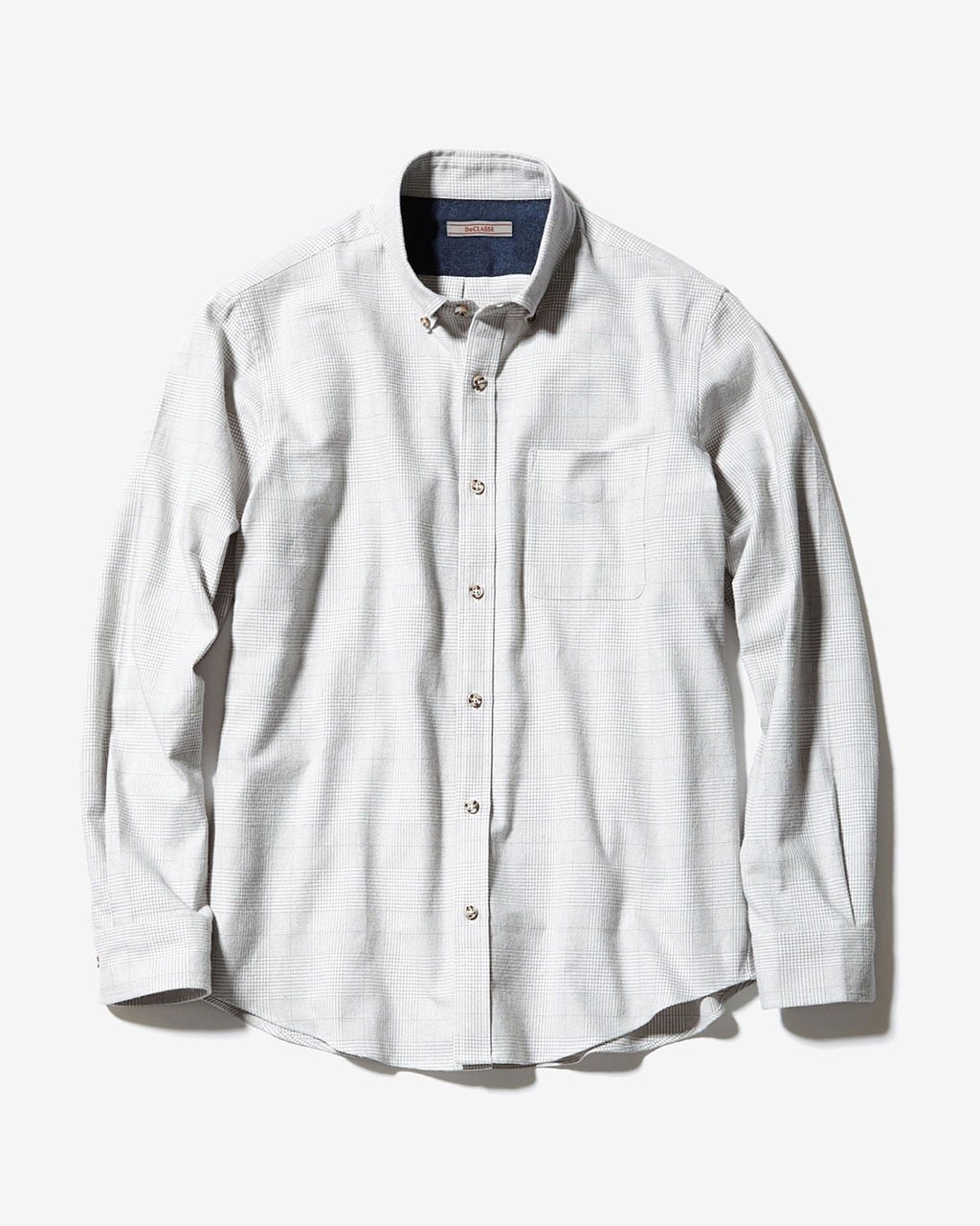 【ドゥクラッセ/DoCLASSE / MEN】のドレスネルシャツ/ボタンダウン インテリア・キッズ・メンズ・レディースファッション・服の通販 founy(ファニー) 　ファッション　Fashion　メンズファッション　Fashion for Men　ジャケット　Jacket, Outerwear　スマート　Smart, Elegant　ダウン　Down, Puffer　ダブル　Double, Double-Breasted　ドレス　Dress, One-Piece　ポケット　Pocket, Pocket Detail　メンズ　Men's, Menswear　ヨーク　Yoke, Yoke Design　ループ　Loop, Loop Knit　無地　Plain, Solid Color　ライトグレー|ID: prp329100004859194 ipo3291000000035933222