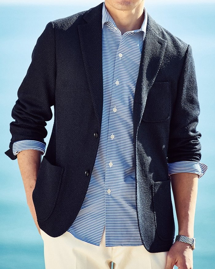 【ドゥクラッセ/DoCLASSE / MEN】の防シワ速乾ストレッチボーダーシャツ インテリア・キッズ・メンズ・レディースファッション・服の通販 founy(ファニー) https://founy.com/ ファッション Fashion メンズファッション Fashion for Men 新作・新入荷 New Arrivals / New In ストレッチ Stretch, Stretchy Fabric フレンチ French, French Style フロント Front, Front Design ボーダー Border, Stripe メンズ Men's, Menswear エレガント 上品 Elegant |ID: prp329100004860287 ipo3291000000035992045