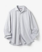 【ドゥクラッセ/DoCLASSE / MEN】の防シワ速乾ストレッチボーダーシャツ ホワイトxブルー|ID: prp329100004860287 ipo3291000000035992051