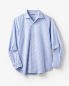 【ドゥクラッセ/DoCLASSE / MEN】の防シワ速乾ストレッチボーダーシャツ ブルー・パターン|ID: prp329100004860287 ipo3291000000035992053