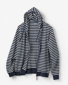 【ドゥクラッセ/DoCLASSE / MEN】のドゥクラッセT・フルジップフーディ ネイビー&times;ホワイト|ID: prp329100004860290 ipo3291000000035992071