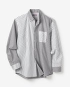 【ドゥクラッセ/DoCLASSE / MEN】の綿100%ストライプ切り替えシャツ ブラックパターン|ID: prp329100004860294 ipo3291000000035992095