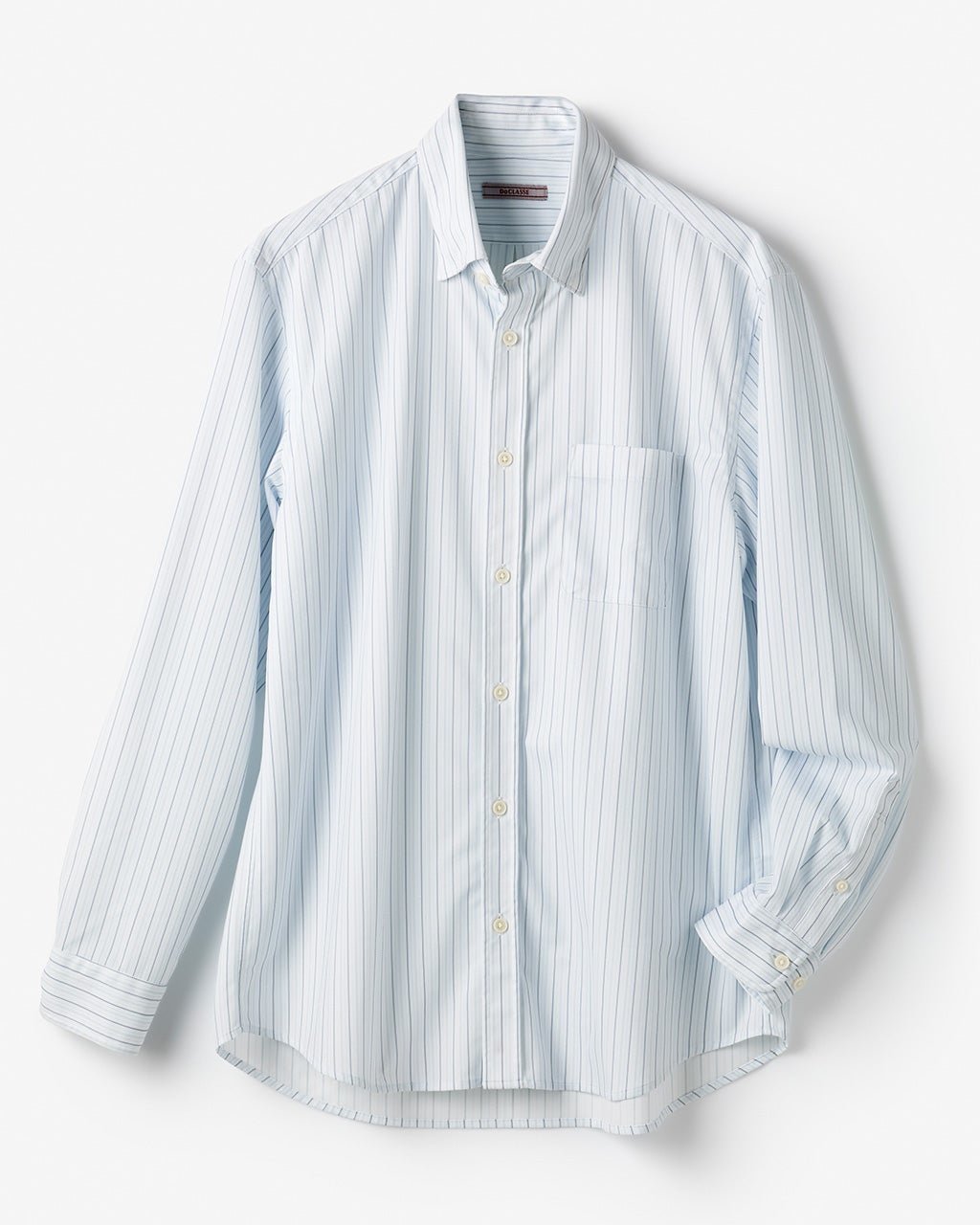 【ドゥクラッセ/DoCLASSE / MEN】の防シワ速乾ラク快適ジャージシャツ インテリア・キッズ・メンズ・レディースファッション・服の通販 founy(ファニー) 　ファッション　Fashion　メンズファッション　Fashion for Men　新作・新入荷　New Arrivals / New In　ストレッチ　Stretch, Stretchy Fabric　ビジネス 仕事 通勤　Business / Work / Commuting　メンズ　Men's, Menswear　抗菌　Antibacterial, Bacteria-Resistant　楽ちん　Easy Fit, Comfortable　サックスストライプ|ID: prp329100004860305 ipo3291000000035992197