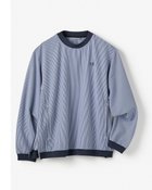 【ドゥクラッセ/DoCLASSE / MEN】の速乾伸縮シアサッカーゴルフプルオーバー ブルーストライプ|ID: prp329100004860313 ipo3291000000035992302