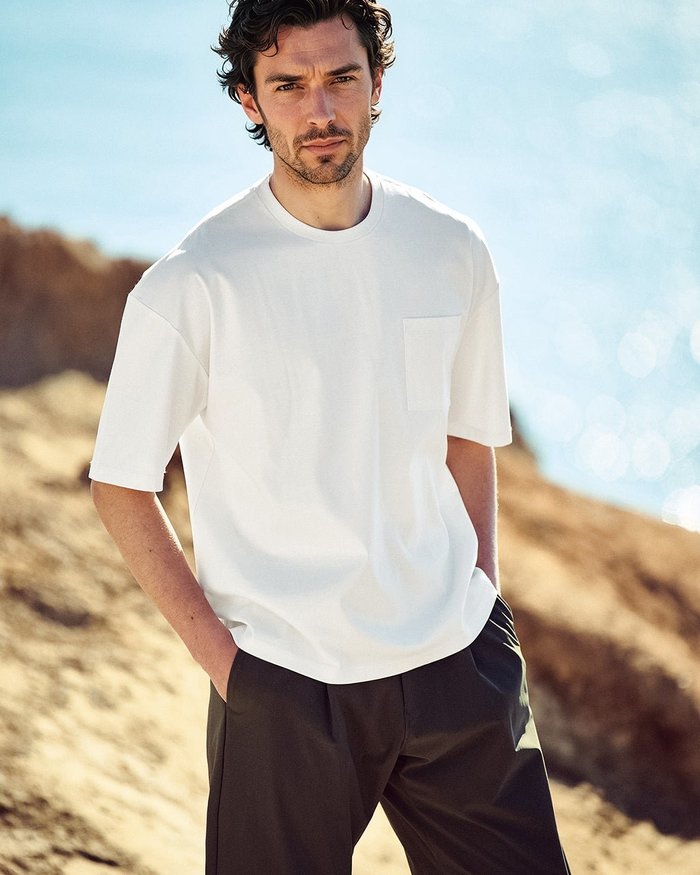 【ドゥクラッセ/DoCLASSE / MEN】の接触冷感・綿100%オーバーサイズT・5分袖 インテリア・キッズ・メンズ・レディースファッション・服の通販 founy(ファニー) https://founy.com/ ファッション Fashion メンズファッション Fashion for Men トップス・カットソー Cut & Sew Tops メンズシャツ Shirts ポロシャツ / きれいめカジュアルスタイル Polo Shirts なめらか Smooth, Silky Texture トレンド Trend, Trending Now ポケット Pocket, Pocket Detail メンズ Men's, Menswear |ID: prp329100004860314 ipo3291000000035992309