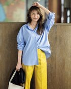 【ドゥクラッセ/DoCLASSE】のUVイージーケア・抜け感フォルムシャツ サックス|ID: prp329100004860327 ipo3291000000035992424