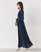 【ドゥクラッセ/DoCLASSE】のシアーシフォン・ギャザーベルトワンピース ネイビー|ID: prp329100004860332 ipo3291000000035992457