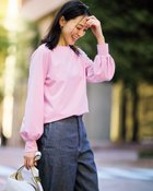 【ドゥクラッセ/DoCLASSE】のカノコカットソーシャツテールプルオーバー ピンク|ID: prp329100004860335 ipo3291000000035992468