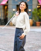 【ドゥクラッセ/DoCLASSE】のカノコカットソーシャツテールプルオーバー オフホワイト|ID: prp329100004860335 ipo3291000000035992469