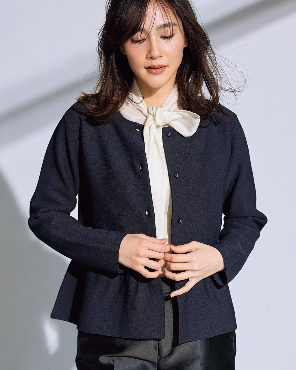 【ドゥクラッセ/DoCLASSE】のガーターニット・ペプラムジャケット 人気、トレンドファッション・服の通販 founy(ファニー) 　ファッション　Fashion　レディースファッション　Fashion for Women　アウター　Coat / Outerwear Collection　レディースジャケット・軽アウター　Jackets　新作・新入荷　New Arrivals / New In　エレガント 上品　Elegant　ジャケット　Jacket, Outerwear　ドレス　Dress, One-Piece　ペプラム　Peplum, Flared Hem　 other-1|ID: prp329100004860339 ipo3291000000035992485