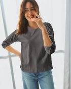 【ドゥクラッセ/DoCLASSE】のVネックN/7分袖・DoT チャコール|ID: prp329100004860341 ipo3291000000035992499