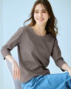 【ドゥクラッセ/DoCLASSE】のジュエルネックN/7分袖・DoT チャコール|ID: prp329100004860345 ipo3291000000035992522
