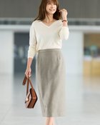 【ドゥクラッセ/DoCLASSE】のバスケット織り・2WAYペプラムスカート グレーミックス|ID: prp329100004860347 ipo3291000000035992533