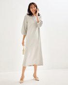 【ドゥクラッセ/DoCLASSE】のストレッチスラブ・ビジューワンピース ライトグレー|ID: prp329100004860351 ipo3291000000035992546