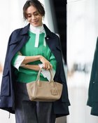 【ドゥクラッセ/DoCLASSE】のブッチャー織り・ロングジャケット ミッドナイトブルー|ID: prp329100004860354 ipo3291000000035992560